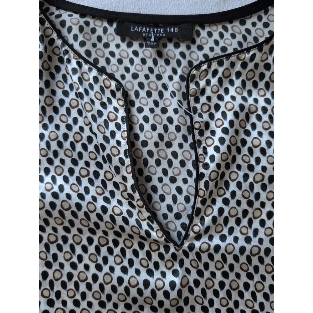 NEW! Lafayette 148 New York S Silk Kelsey Blouse